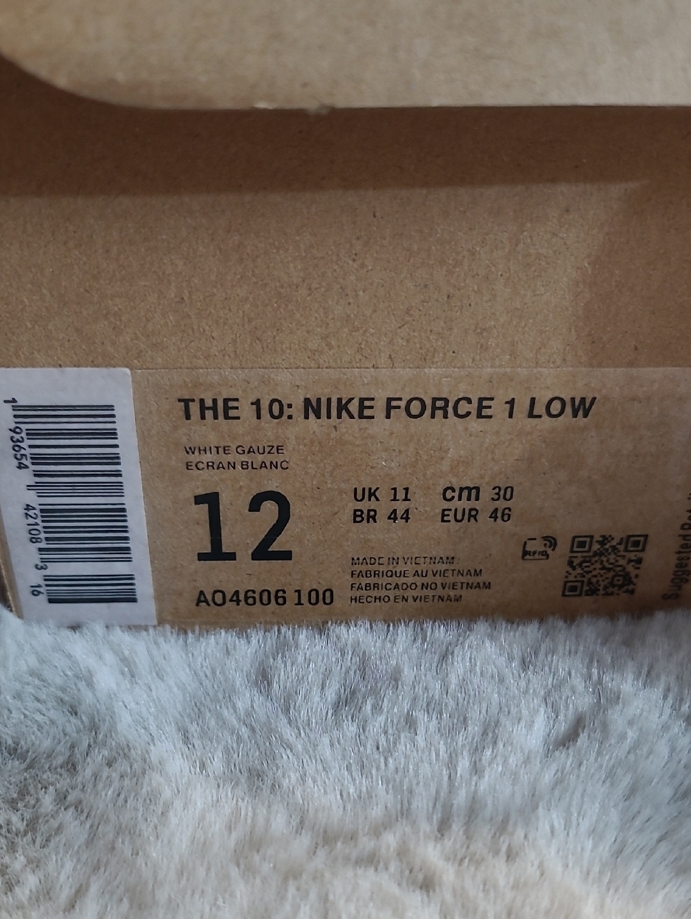 Off-White / Nike The Ten Nike Force 1 Low Mens 11 - Picture 2 of 12